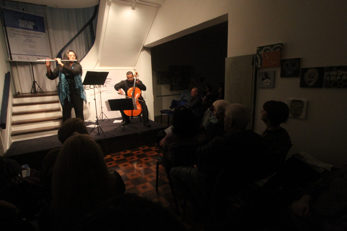Duo de flauta e violoncelo | Foto: Igor Sperotto