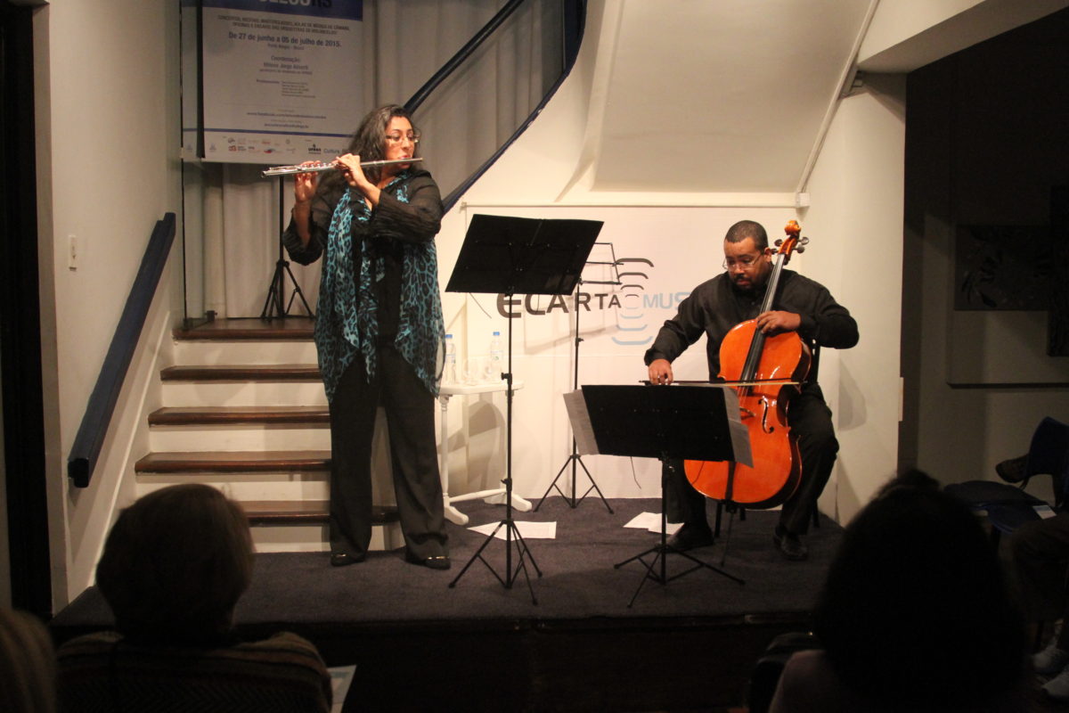 Duo de flauta e violoncelo | Foto: Igor Sperotto