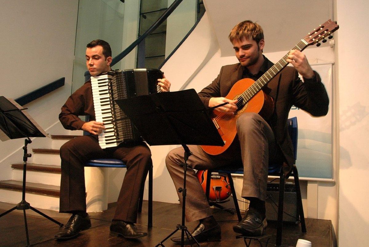 Daniel Castilhos e Lucas Volpatto em Conversa com acordeon e violão | Fotos:Igor Sperotto