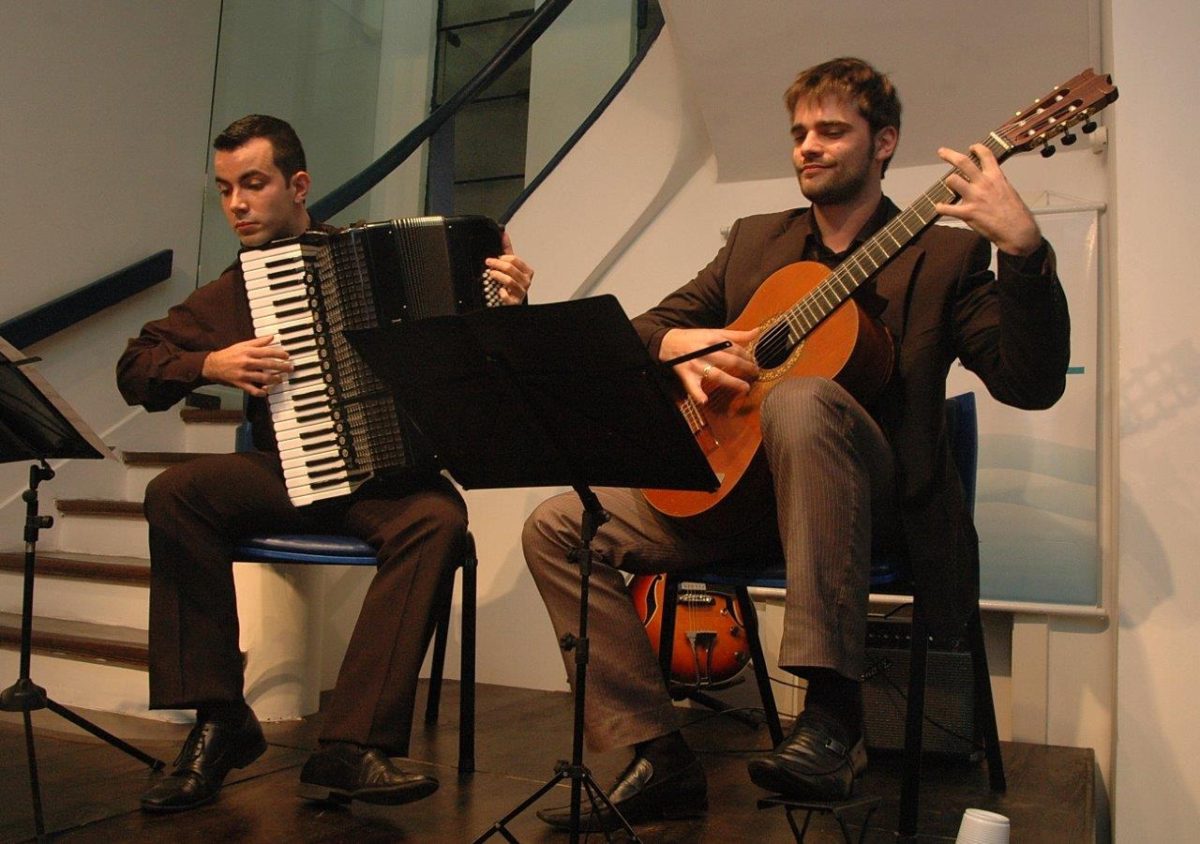 Daniel Castilhos e Lucas Volpatto em Conversa com acordeon e violão | Fotos:Igor Sperotto