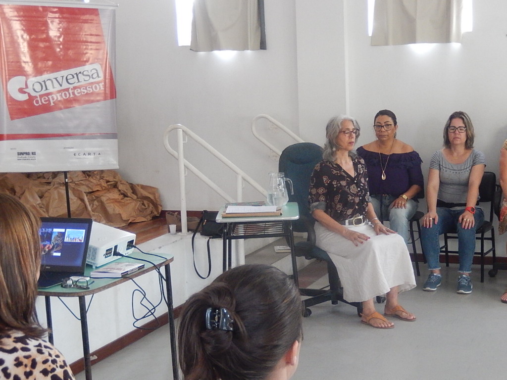 Conversa de Professor em Canoas sobre a Primeirissima infância. ministrada por Ângela Coronel da Rosa | Foto: Glaci Borges
