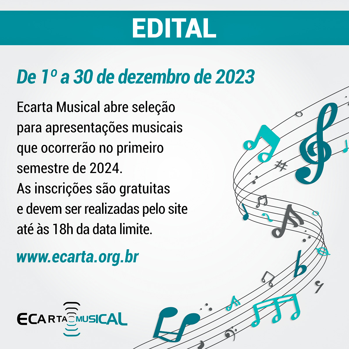 Edital Ecarta Musical - 2024